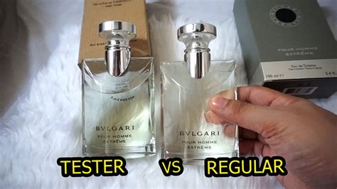 perfume tester vs regular bottle.